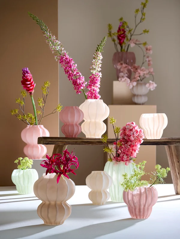 Vase 20x23 cm MARANZA glass matt sand