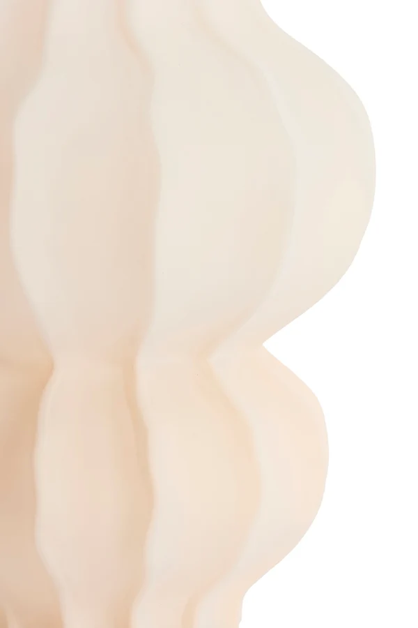 Vase 20x23 cm MARANZA glass matt beige