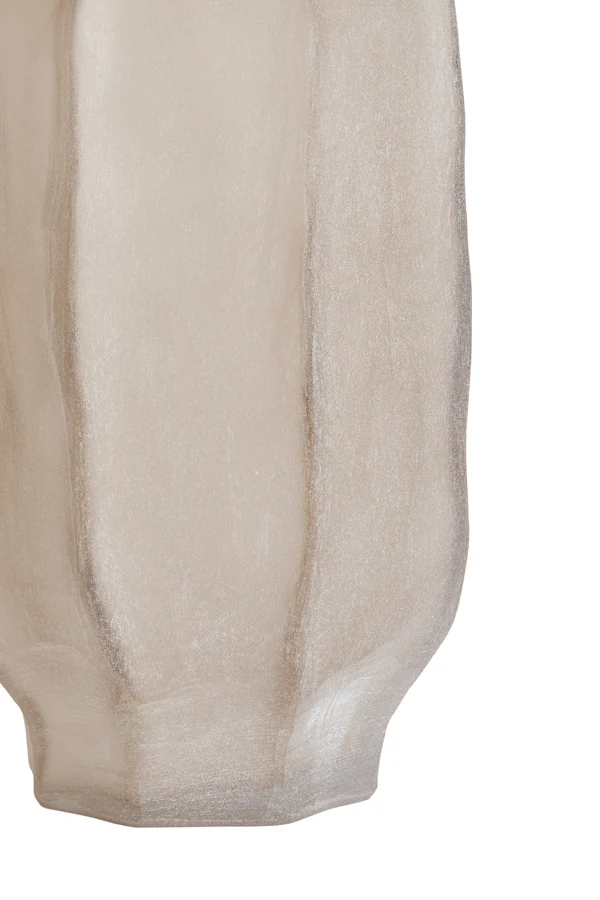 Vase 20,5x38 cm TEJEDA glass light brown