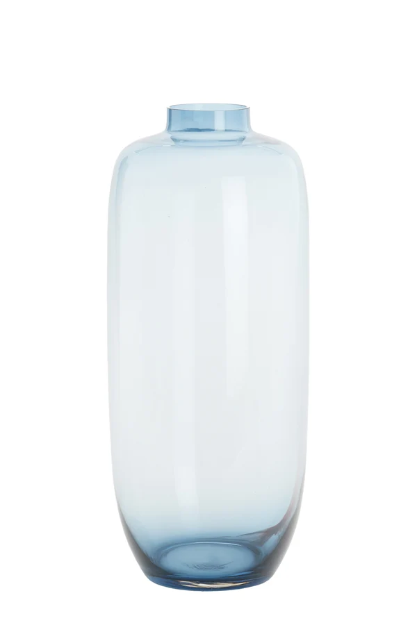 Vase 24x56 cm FURANO glass blue