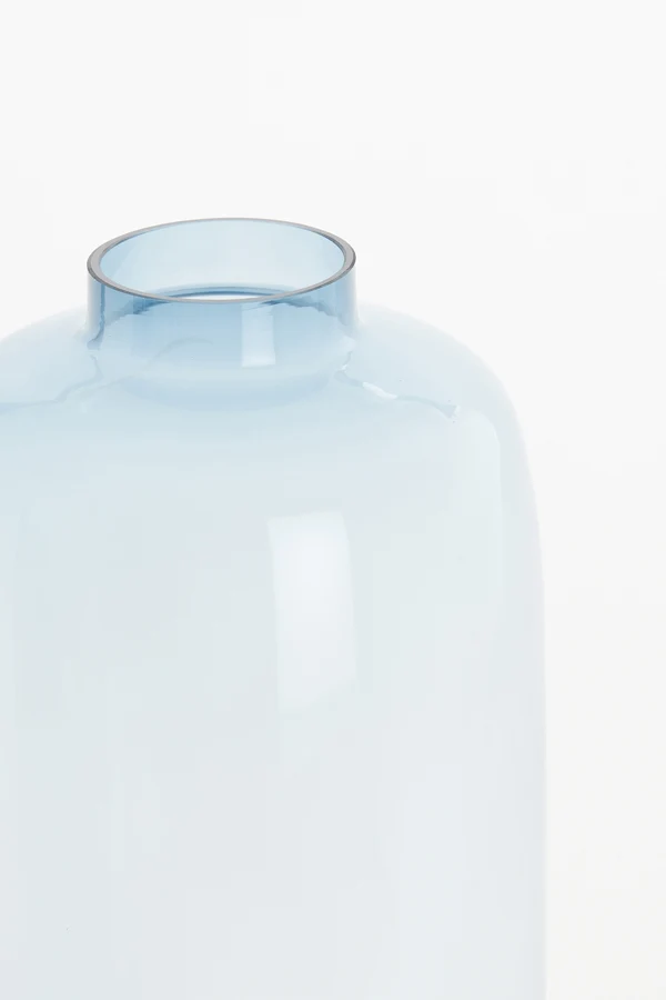 Vase 24x56 cm FURANO glass blue