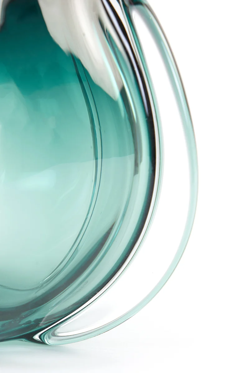 Vase 24,5x22 cm MURELA glass turquoise