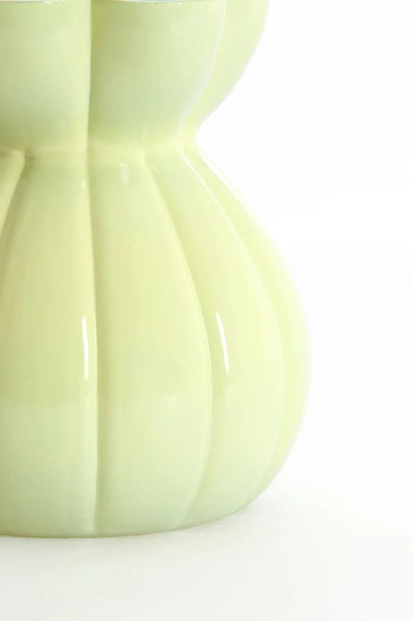 Vase 17,5x19 cm BRUNICO glass mint green