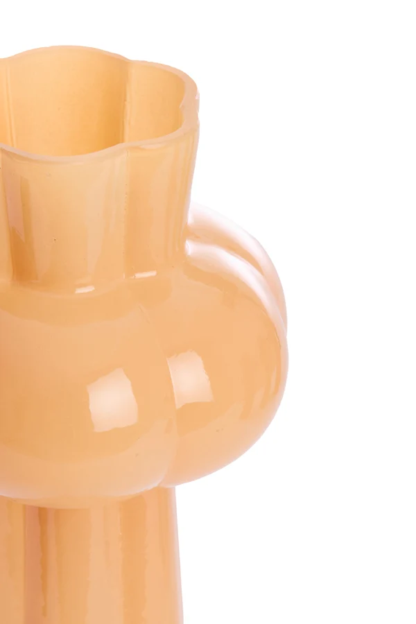 Vase 16x35,5 cm KORTESU glass peach