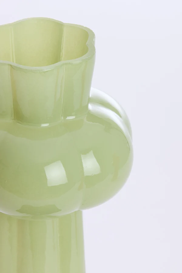 Vase 16x35,5 cm KORTESU glass mint green