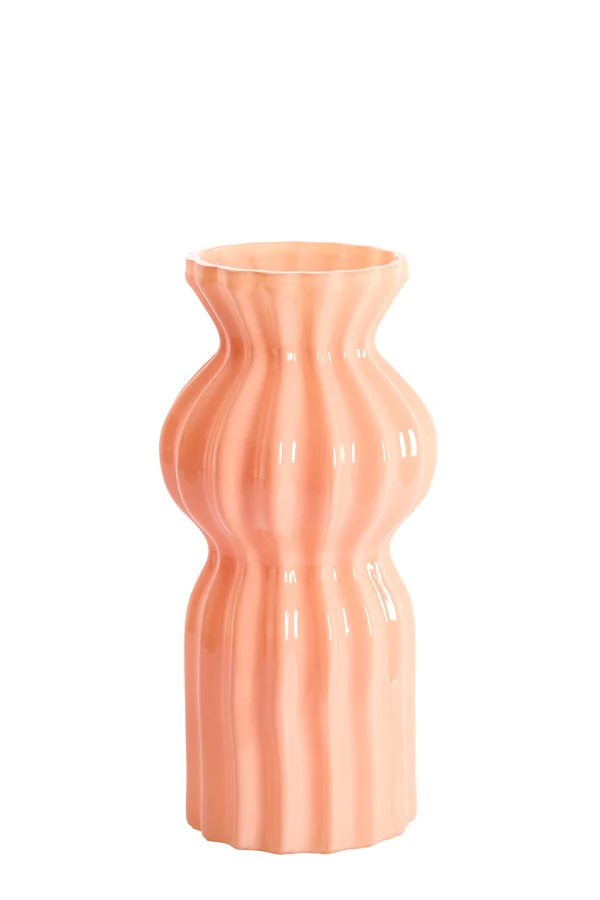Vase 16x33,5 cm TERENTO glass pink