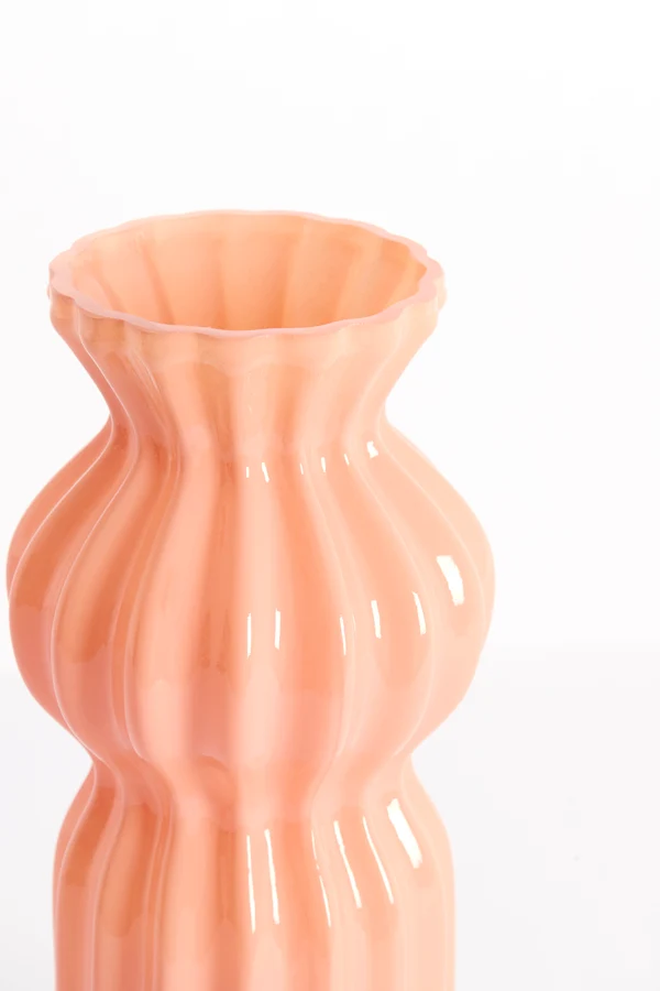 Vase 16x33,5 cm TERENTO glass pink