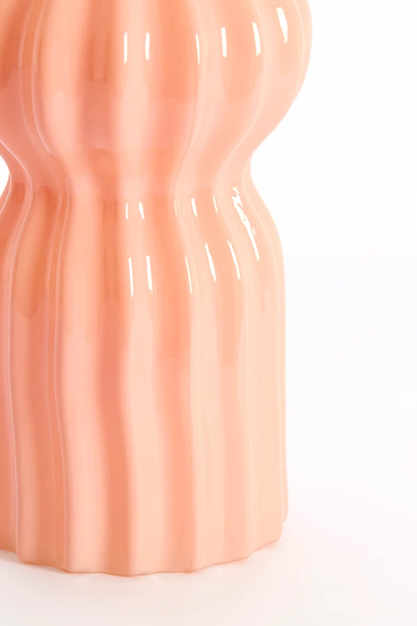 Vase 16x33,5 cm TERENTO glass pink