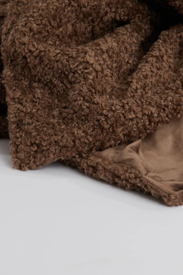Throw 152x127 cm BODI brown