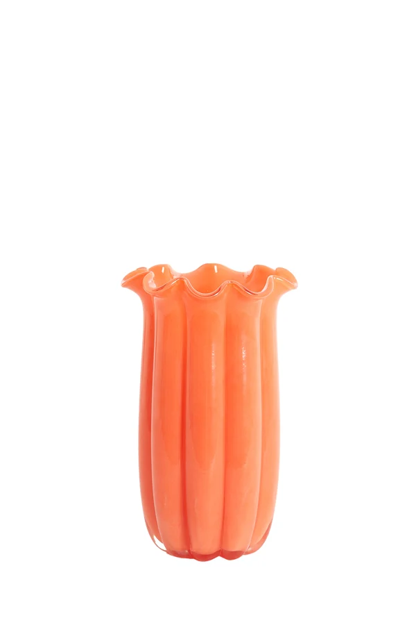 Vase 16x27 cm SEDONA glass orange
