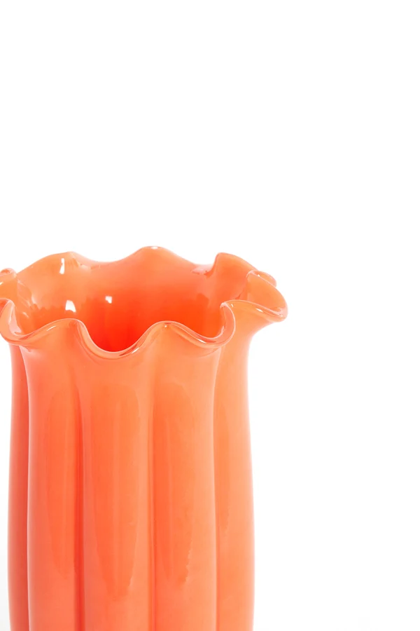 Vase 16x27 cm SEDONA glass orange