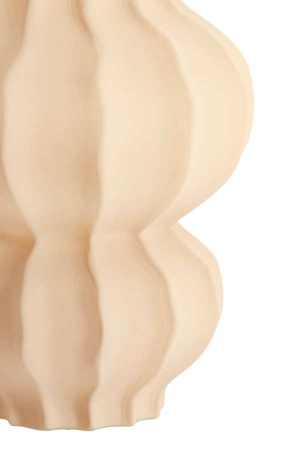 Vase 16x18,5 cm MARANZA glass matt sand