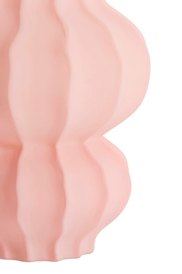 Vase 16x18,5 cm MARANZA glass matt pink