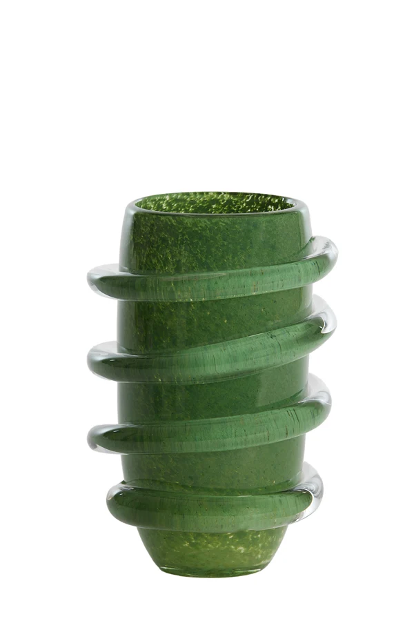 Vase 16,5x25 cm ODATE glass green