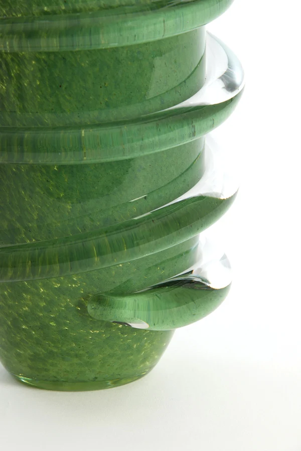 Vase 16,5x25 cm ODATE glass green