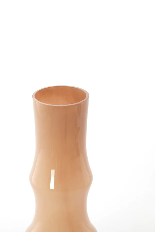 Vase 15x40 cm FIORENZA glass caramel
