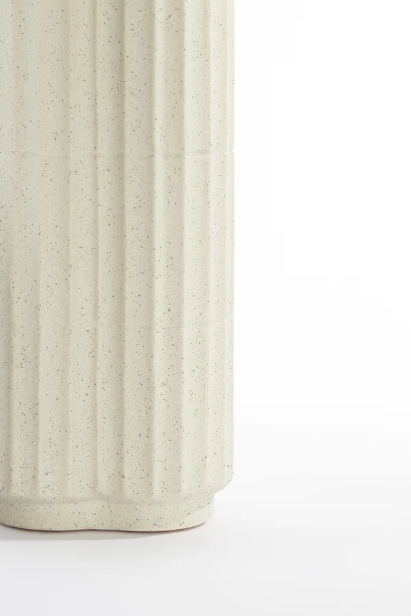 Vase 15x35,5 cm CASTOR ceramics ecru