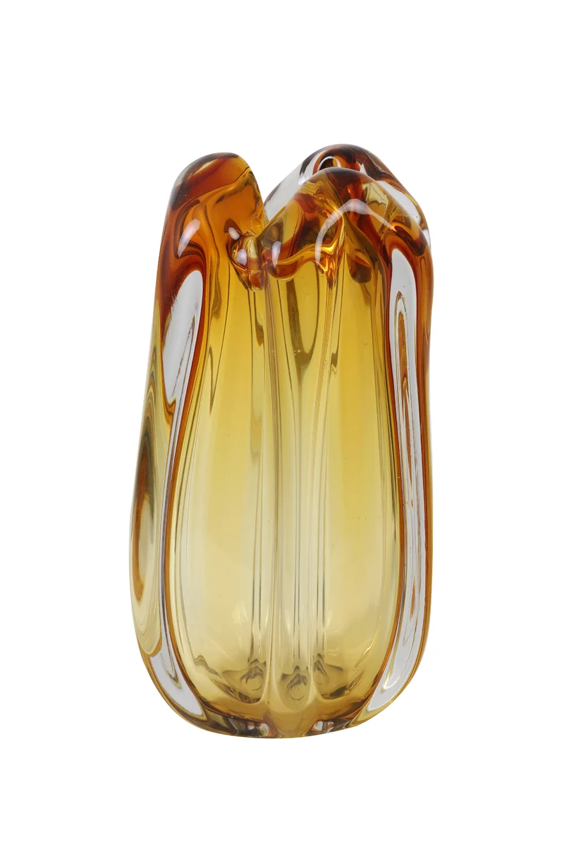 Vase 15x28 cm MURELA glass amber