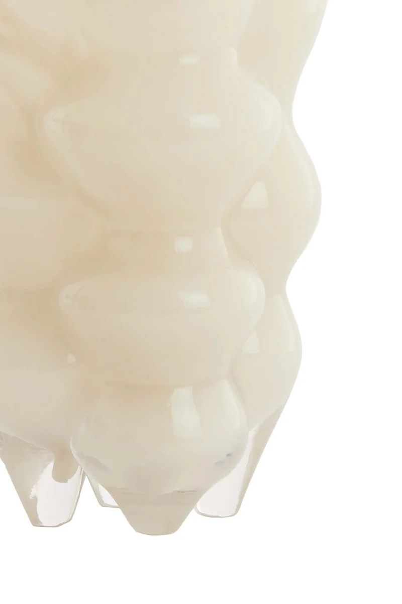 Vase 15x24,5 cm CEREA glass milky cream