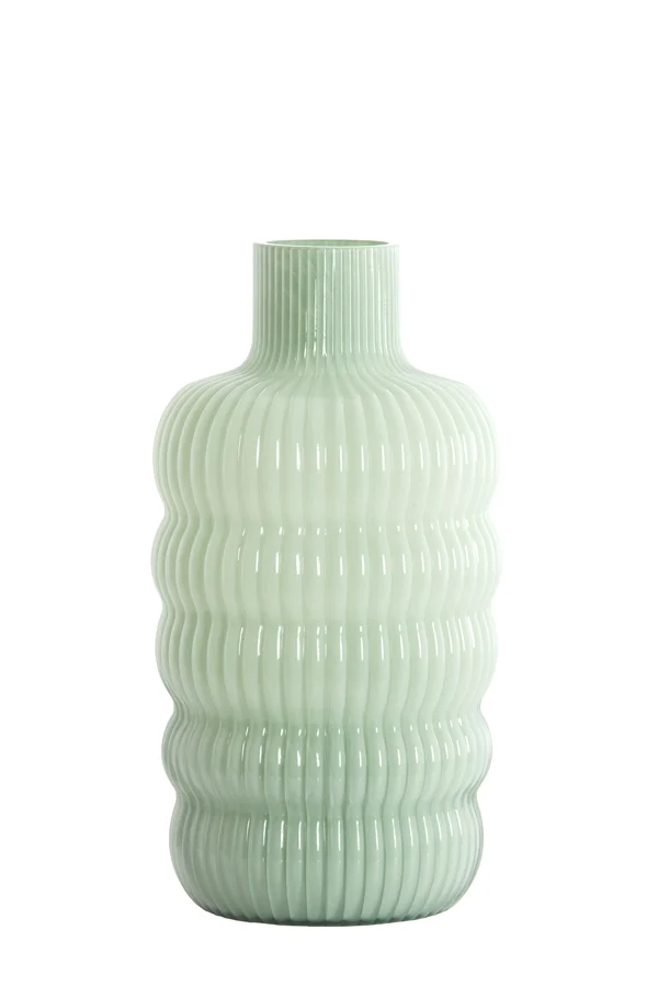 Vase 15,5x30 cm LUNETTE glass mint