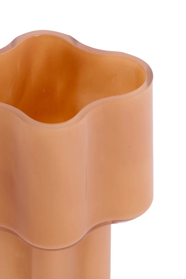 Vase 15,5x20 cm MONELLS glass caramel