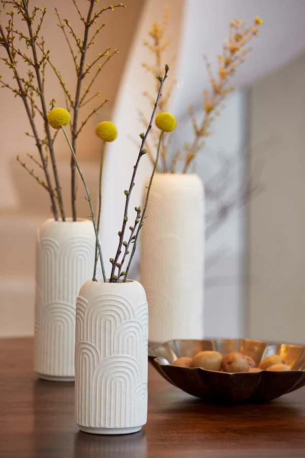 Vase 14x33,5 cm DIEGO ceramics cream