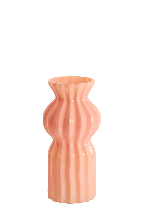 Vase 14x28 cm TERENTO glass pink