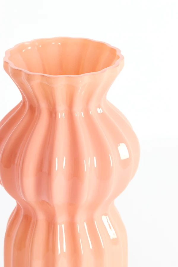 Vase 14x28 cm TERENTO glass pink