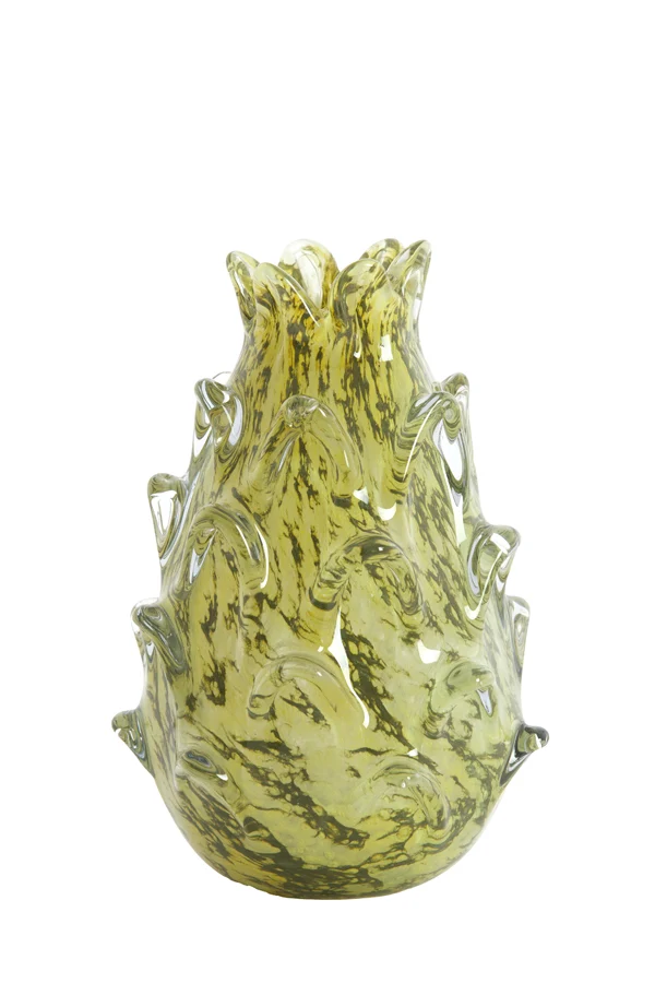 Vase 14x21,5 cm DESMIRA glass green-grey