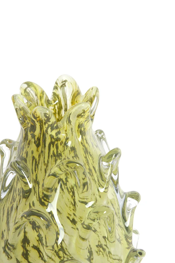Vase 14x21,5 cm DESMIRA glass green-grey