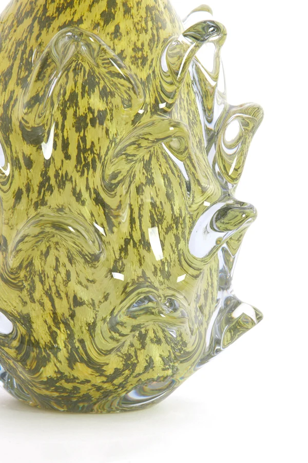 Vase 14x21,5 cm DESMIRA glass green-grey