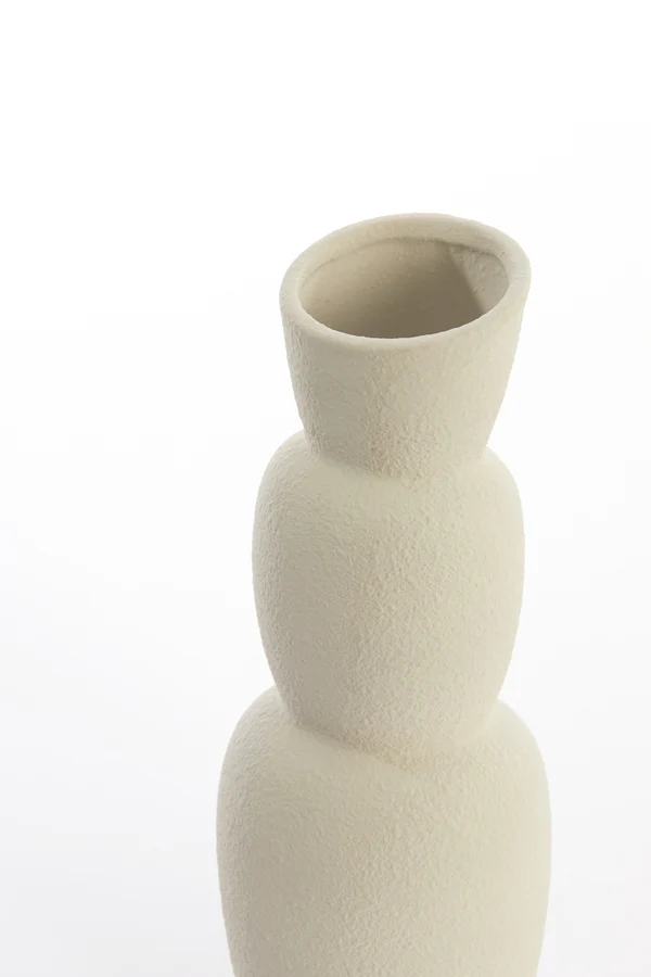 Vase 14,5x37,5 cm ARAM ceramics cream