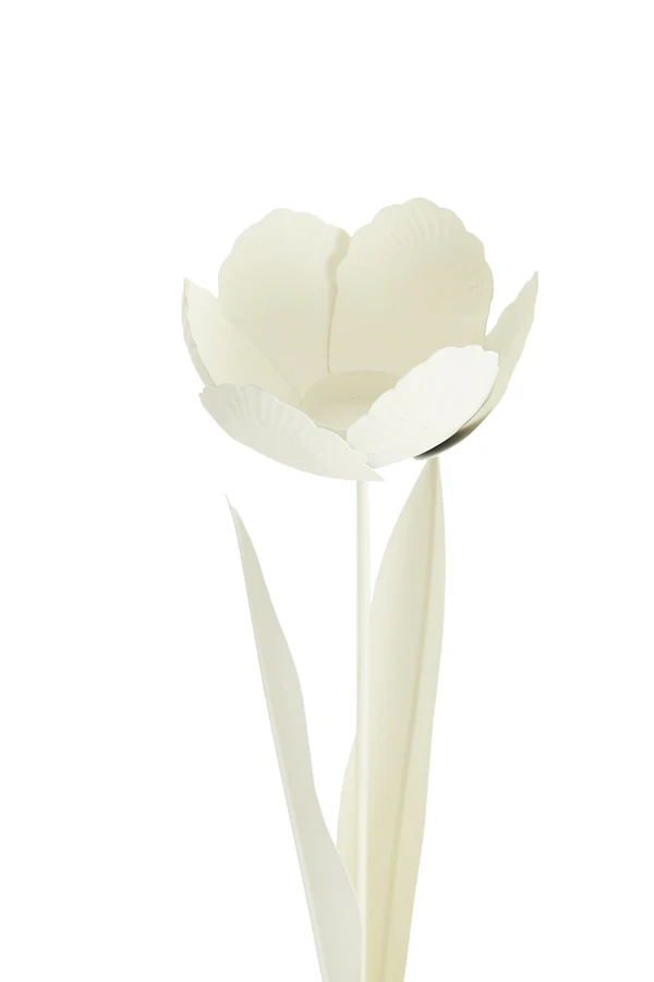 Tealight on base 12x35 cm ALFORI cream