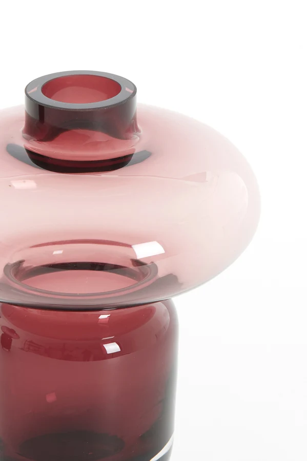 Vase 14,5x19 cm RYNX glass purple