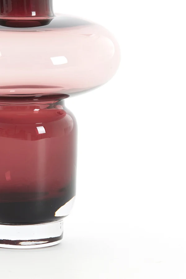 Vase 14,5x19 cm RYNX glass purple