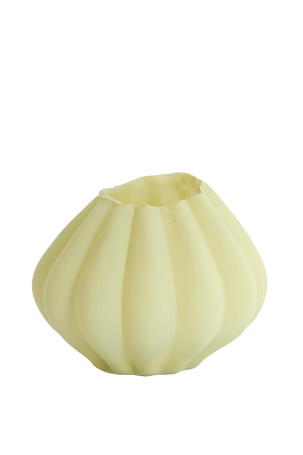 Vase 14,5x11,5 cm VARENNA glass matt olive green