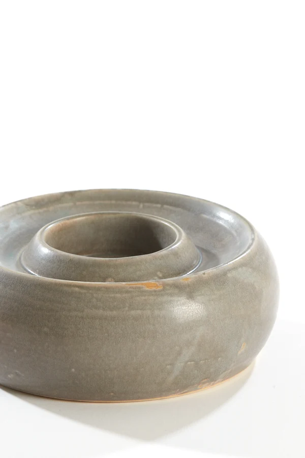 Tealight holder 20,5x7,5 cm OTHONI ceramics matt grey