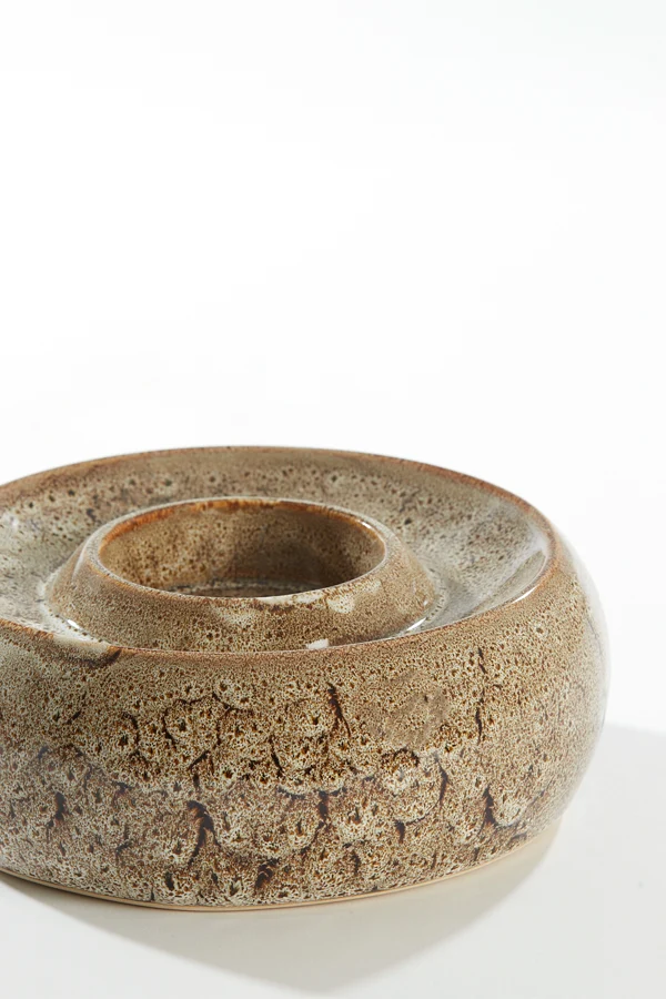 Tealight holder 20,5x7,5 cm OTHONI ceramics brown