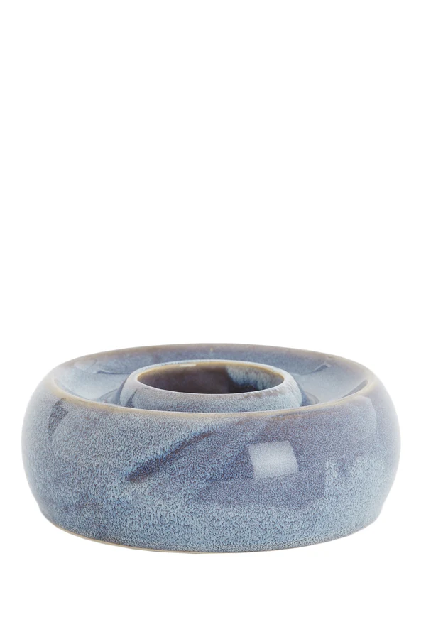 Tealight holder 20,5x7,5 cm OTHONI ceramics blue-purple