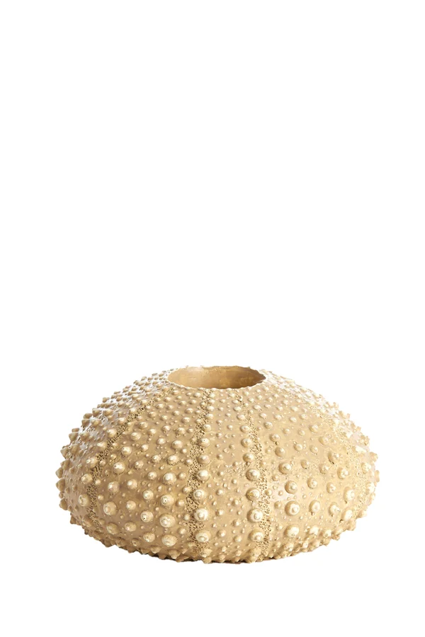 Tealight holder 15x8 cm SEA URCHIN sand