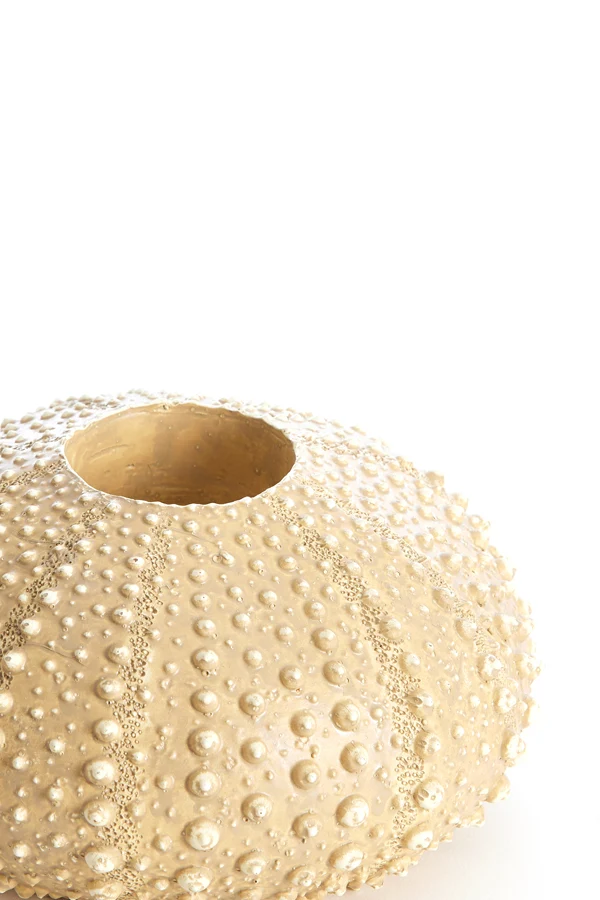 Tealight holder 15x8 cm SEA URCHIN sand