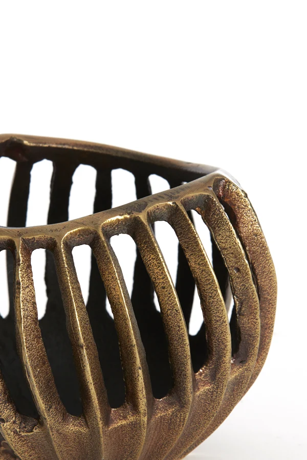 Tealight 16x12 cm CHALCO antique bronze+black