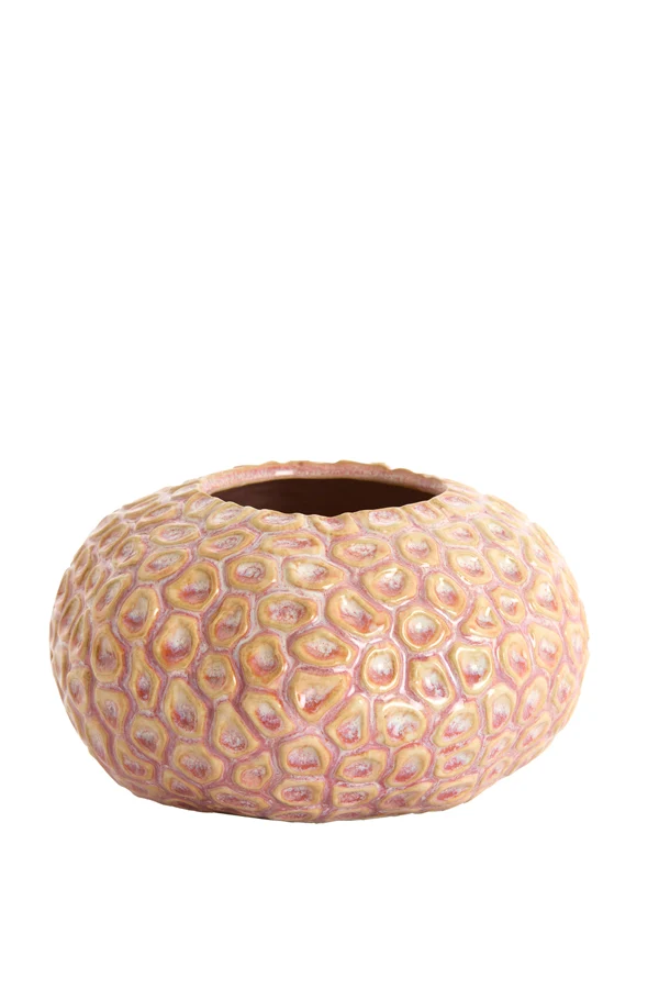 Tealight 16,5x9,5 cm CAREZZA ceramics light pink