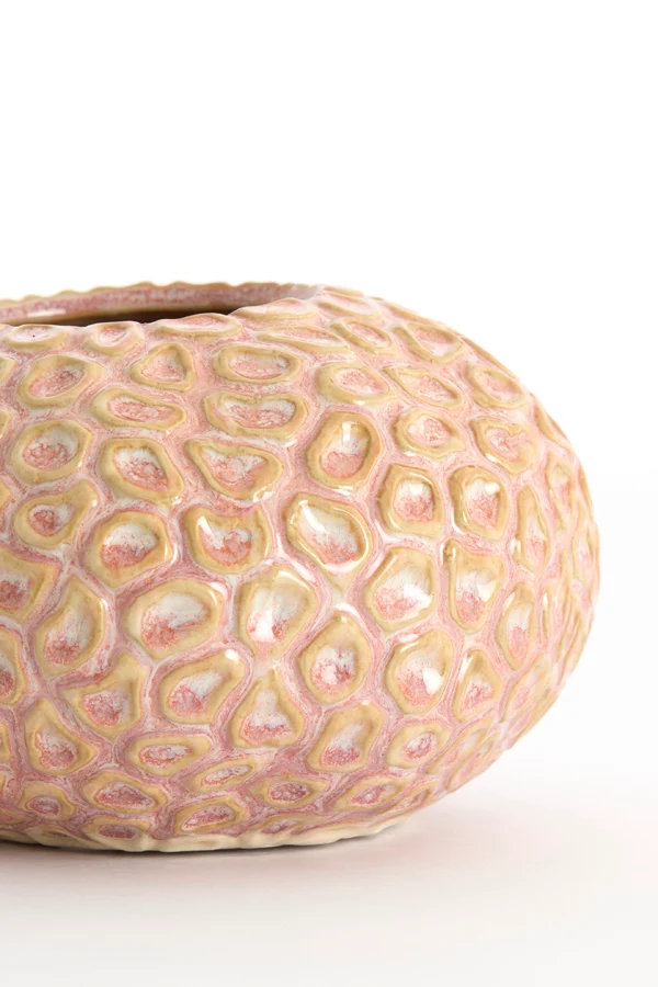 Tealight 16,5x9,5 cm CAREZZA ceramics light pink
