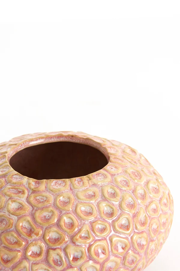 Tealight 16,5x9,5 cm CAREZZA ceramics light pink