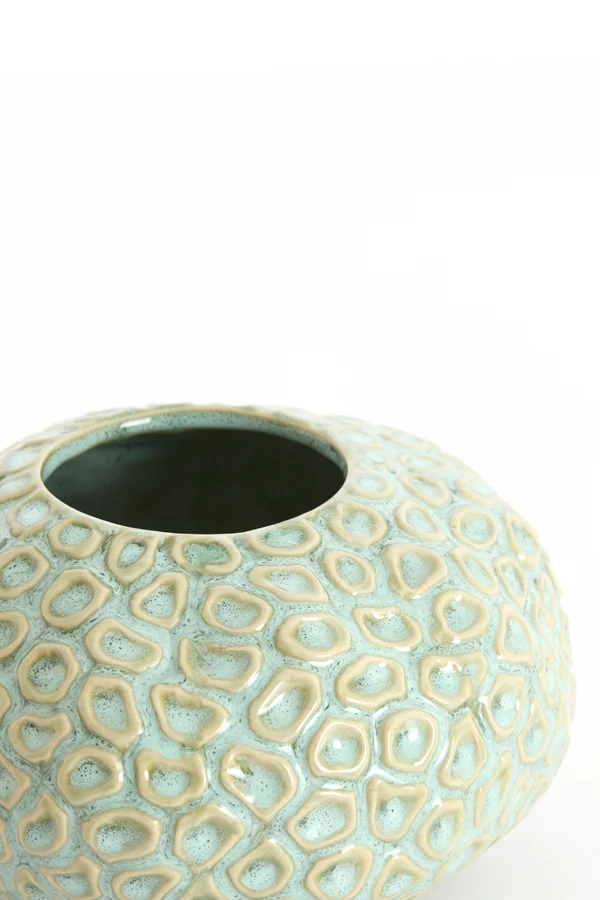Tealight 16,5x9,5 cm CAREZZA ceramics light green