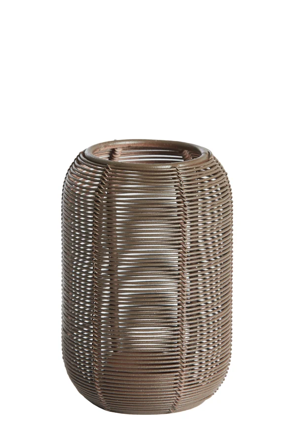Tealight 9x13 cm BIANU matt dark brown