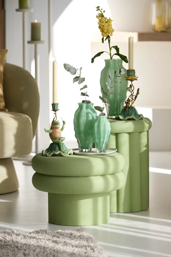 Vase 13x24 cm MODANZA glass green