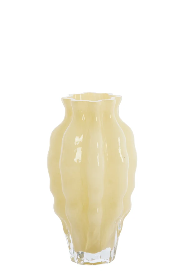 Vase 13x24 cm MODANZA glass cream