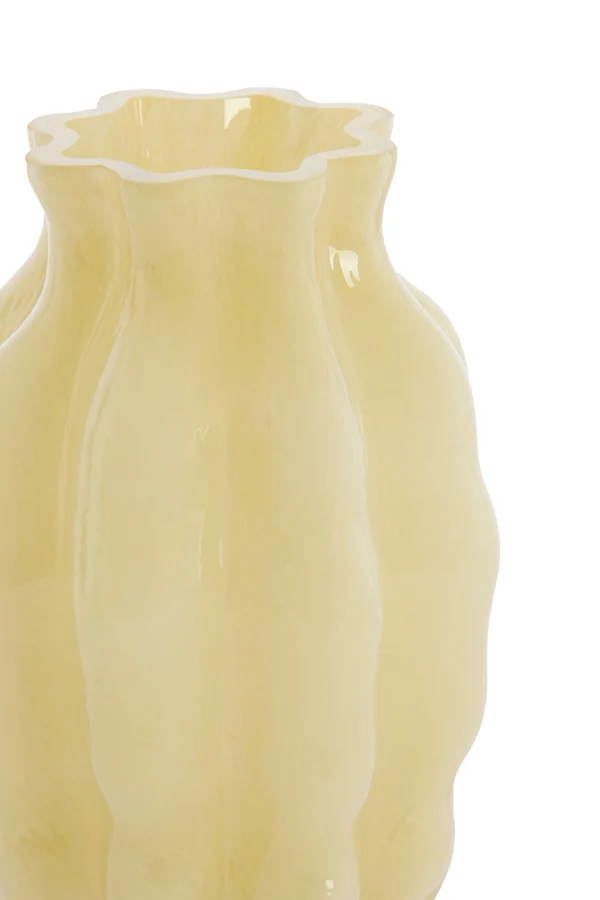 Vase 13x24 cm MODANZA glass cream